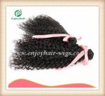 Peruvian 5A virgin remy hair weave ,natural color(can be dye) deep curly 10''-26