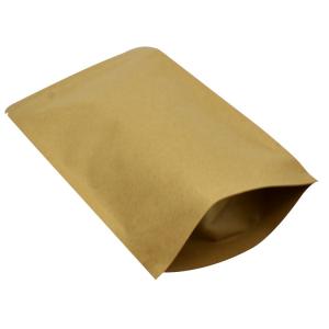 Quality food grade kraft paper dried fruit packaging bag zipper seal bag for food packing wholesale