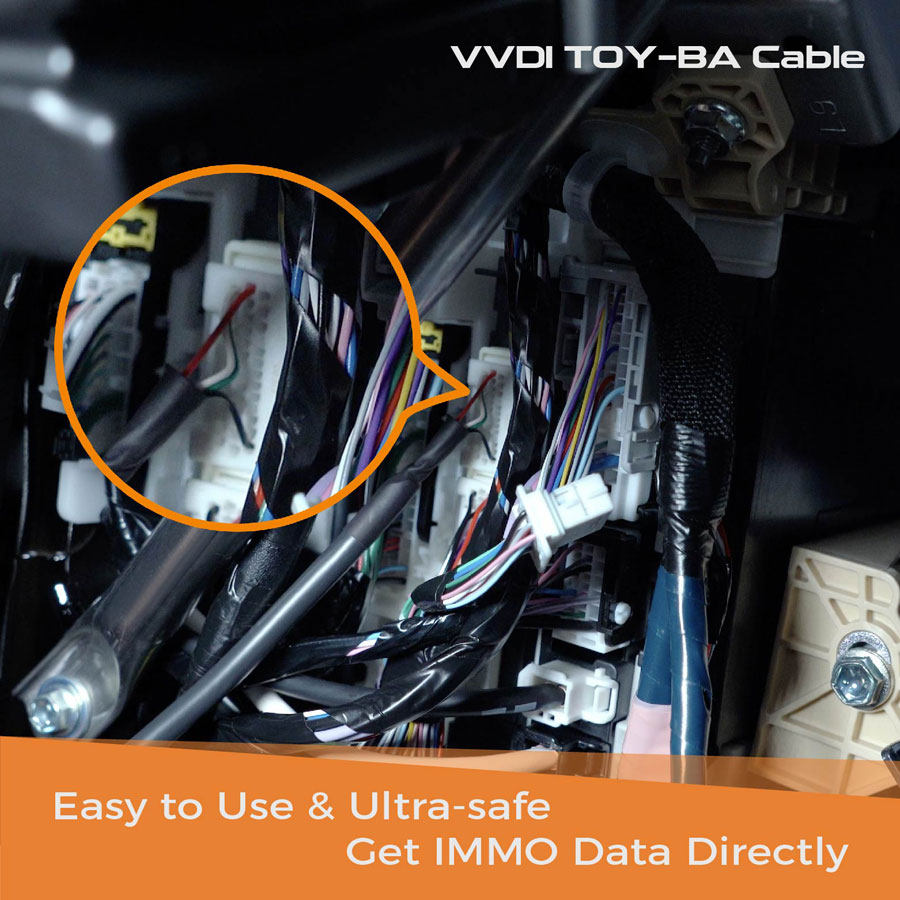 connect xhorse toyota ba cable 1