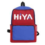 new Oxford cloth color contrast backpack fashion sports letters printed men's