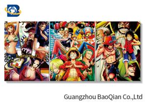 Quality Cartoon One Piece Picture For Wall Decoration , 3d Flip Changing Picture / Poster wholesale