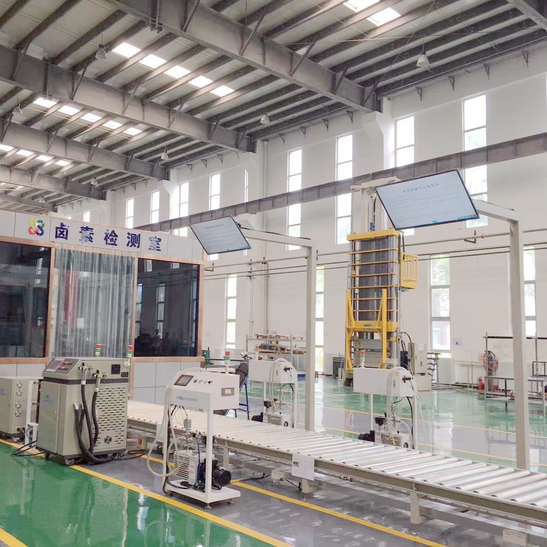 OEM ODM AC Assembly Line Air Source Heat Pump Production Line For Industrial