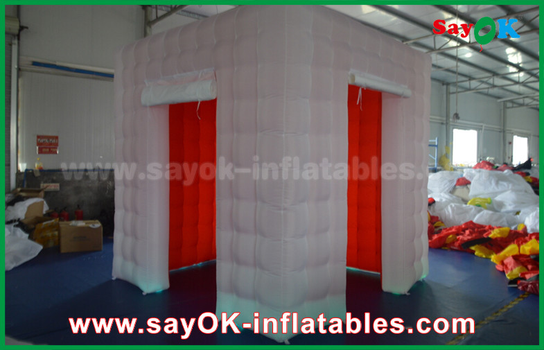 Inflatable Photo Studio LED Lighting Inflatable Photo Booth With 2 Doors / Inflatable Tent