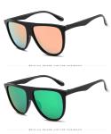Vintage Retro BSCI Flat Top Sunglasses Thin Shadow Luxury Designer Large Black