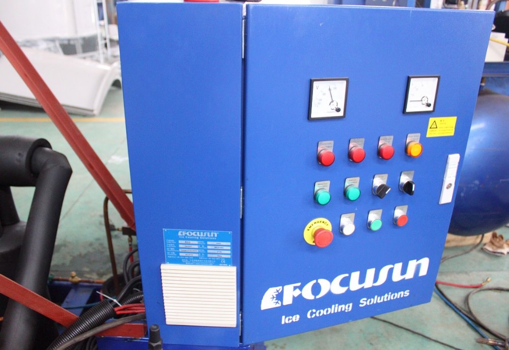 1 Ton Bitzer Compressor Direct Refrigeration Block Ice Machine for Customized Ice Making