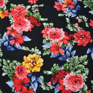 Quality Rotary Print Rayon Viscose Fabric Flower Woven Textile Garment wholesale