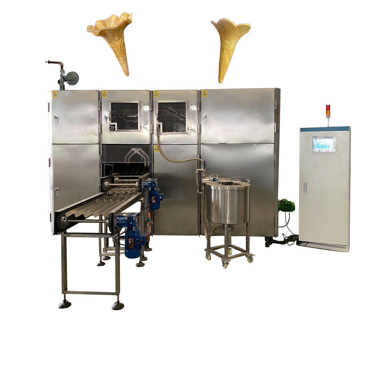 115mm 10kg/H Waffle Cone Making Machine Electrical Control System