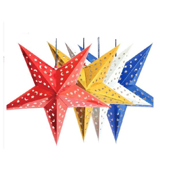 Hot sale chinese handmade paper Five star paper lanterns
