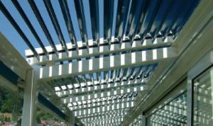 Quality 260mm Rainproof Powder Coating Louvered Aluminum Pergola wholesale