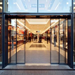 Quality Aluminum 2mm 9A Automatic Sliding Glass Doors wholesale