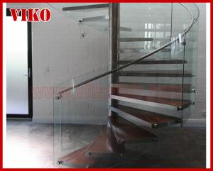 Quality Spiral Staircase VH26S Tread Tempered glass Handrail304 Stainless Steel Stainless Steel Stair Handrail Railing Glass wholesale