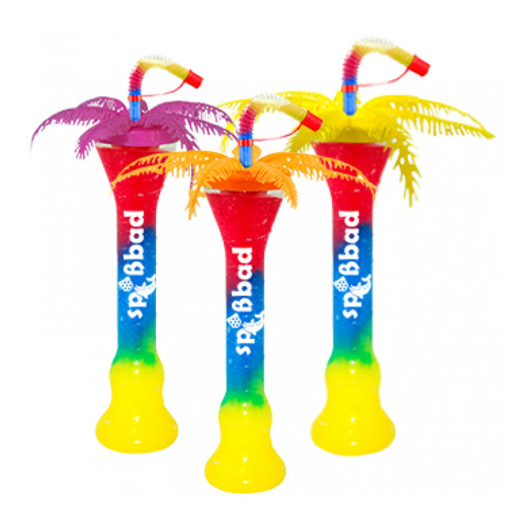 Food Grade Alien Yard Cups Shatterproof Plastic Yard Glass Dishwasher Safe