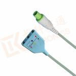 PVC Hellige Servomed 4 ECG Trunk Cable 10 Pin 3 Leads Non Toxic