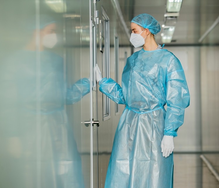 large stock nursing disposable long sleeve isolation gown best quality surgical gown manufacturer in china