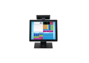 Quality Dual Screen Retail POS System Store Cashier Terminal Aluminum Shell Sturcture wholesale