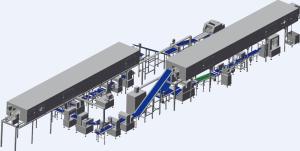 Quality Auto Panning 800mm Width Industrial Bakery Bread Making Equipment wholesale
