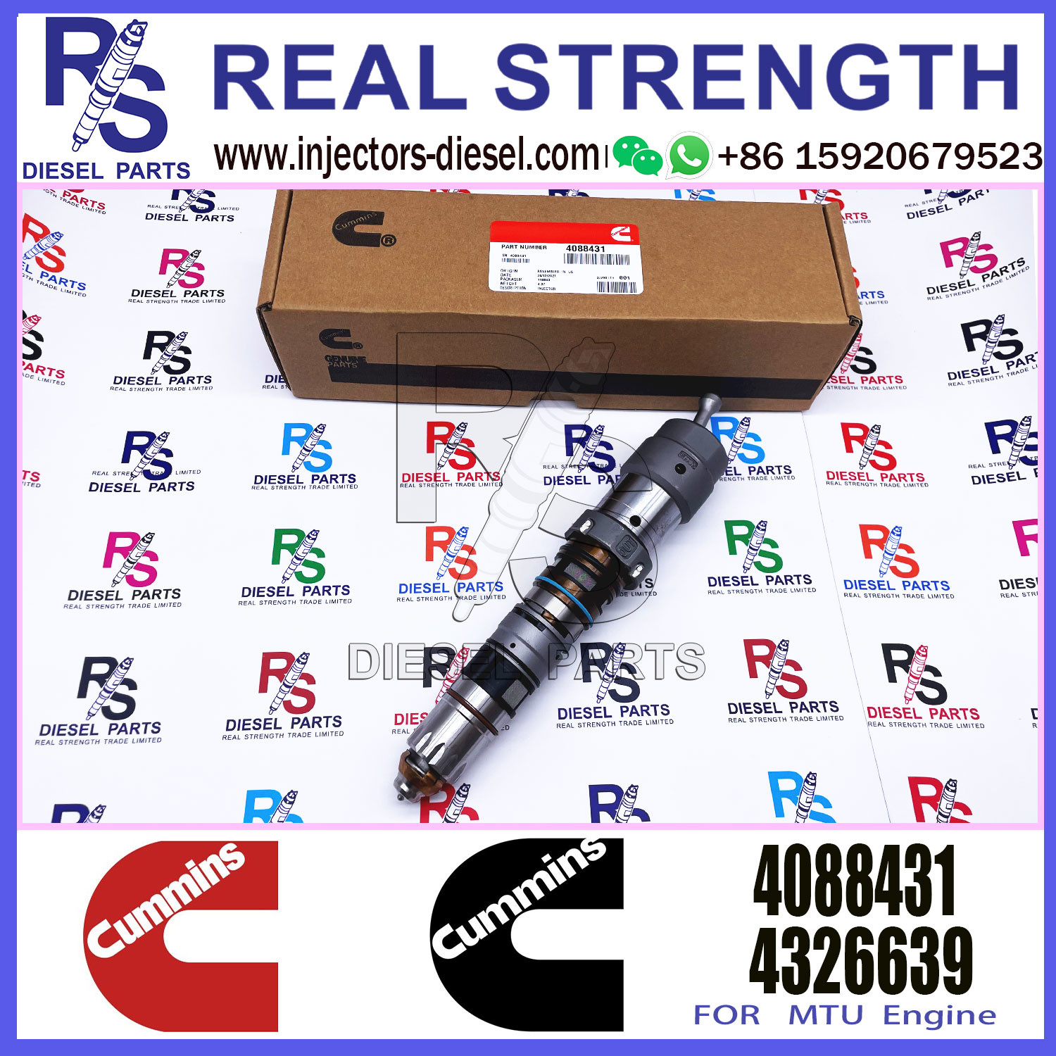Diesel Common Rail Fuel Injector 4077076 4062090 4902828 4076533 4088431 4902827