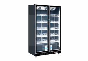 Quality Double Door Commercial Bar Freezer Glass Door Air Cooling wholesale