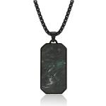 Men's Forged Carbon Fiber Pendant Fashion Necklace New Jewelry Accesories For