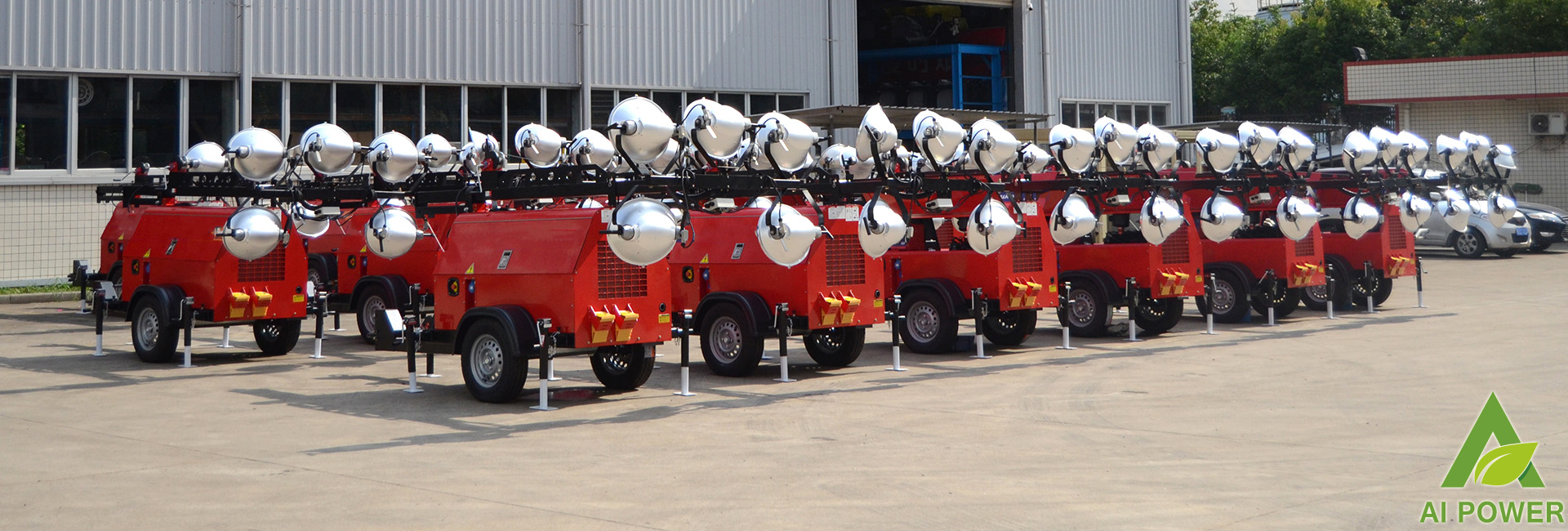 220v 5m Doosan Diesel Generator Light Tower Led 4x350w