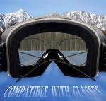 SGS Lightweight Ski Snowboard Goggles For Men Women