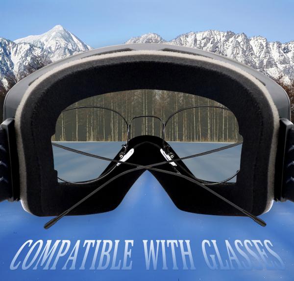 SGS Lightweight Ski Snowboard Goggles For Men Women