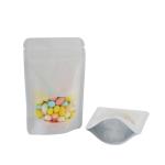 White Standing Zipper BOPP Mylar Smell Proof Bags