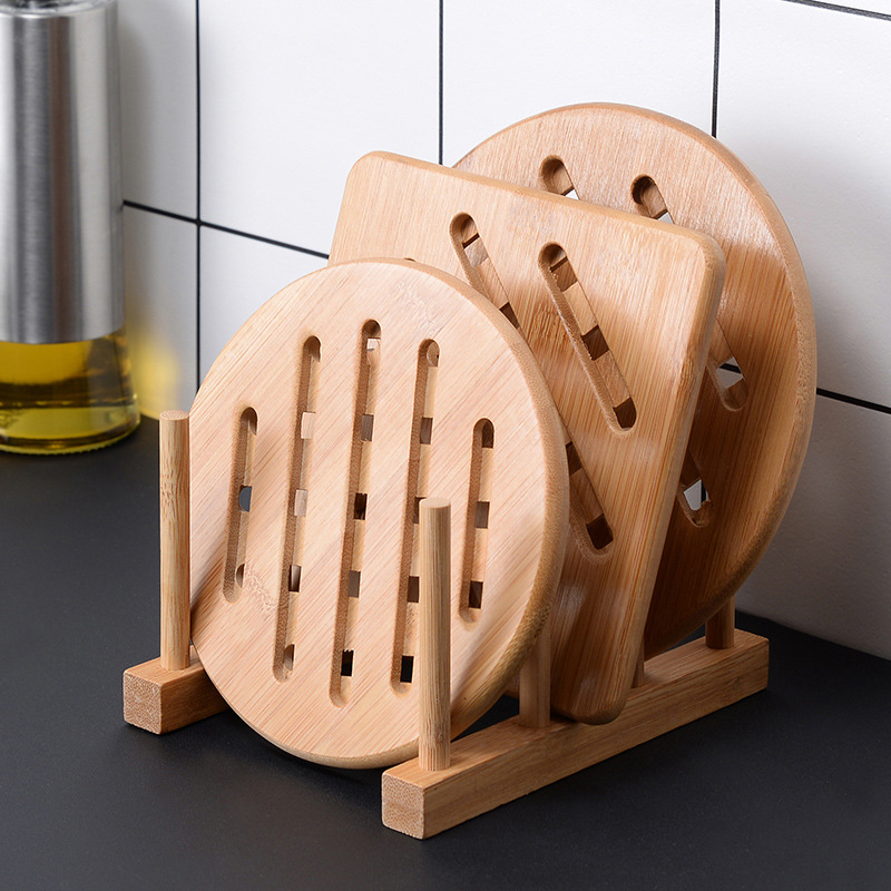 Sustainable Wooden Soap Coasters Direct Soap Holder Kit with Hollow Coffee Stand MB-KC043