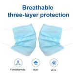 Blue White Medical Surgical Face Mask Pp Non Woven Meltblown Fabric 17.5*9.5cm