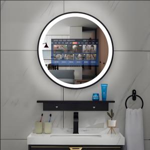 Quality Circle Smart LED Bathroom Mirror Built-in TV Screen Android Wi-Fi Bluetooth wholesale