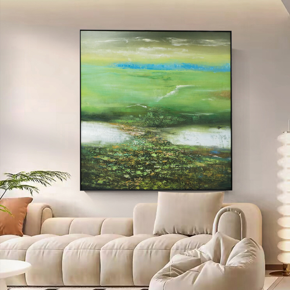 Hand Painted Abstract Flower Oil Painting Colorful Wall Art Decor Canvas Handmade Decoration Painting Customized Size Accepted