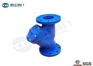 Quality Manual Y Strainer Valve , Cast Iron Flanged Industrial Y Strainers wholesale