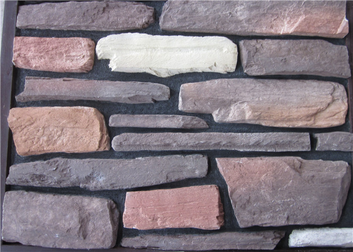 Various Sized And Colors Mixed Artificial Stones Light Weight For Landscape Available