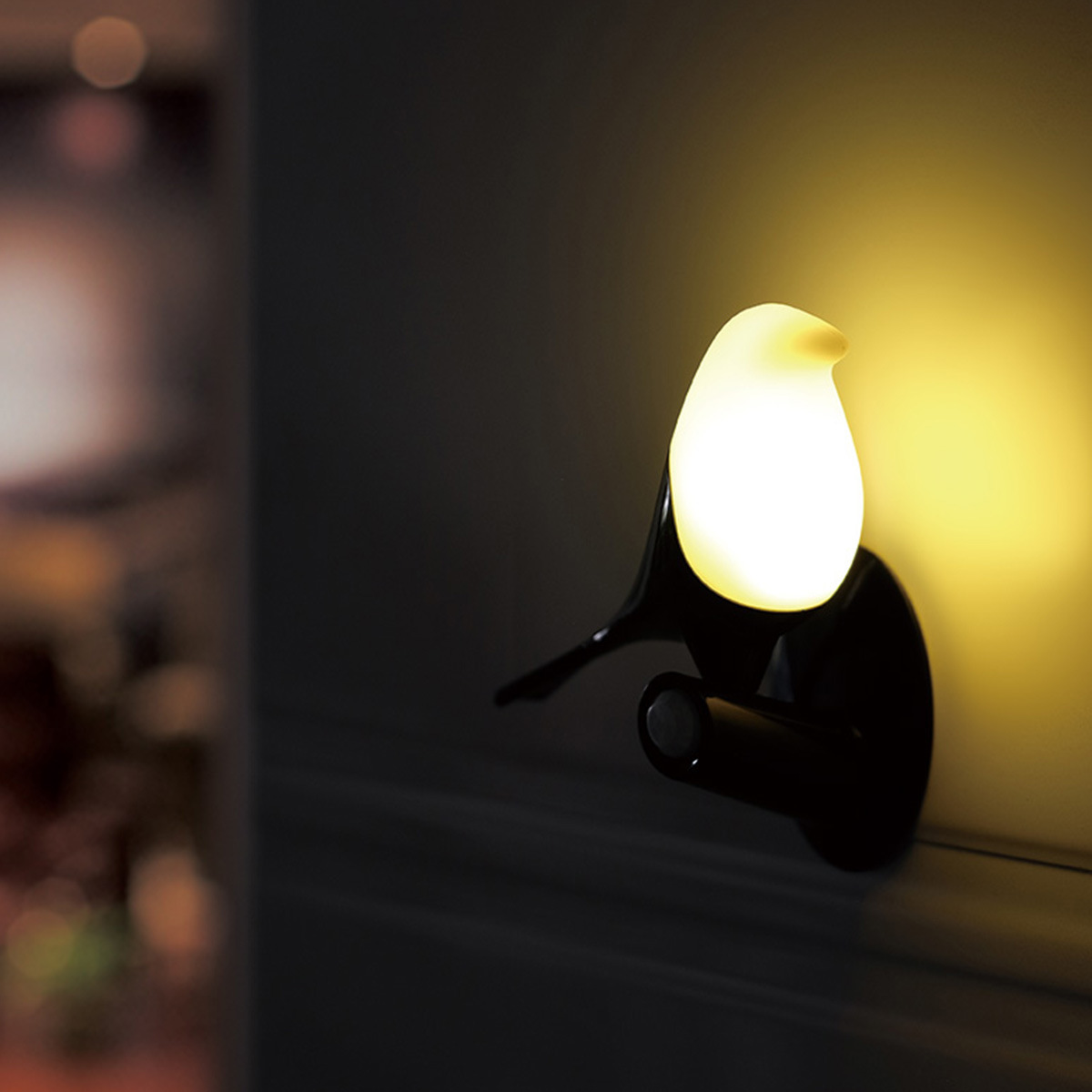 Bird Nightlight Human body induction lamp usb charge Light control led cabinet wardrobe light
