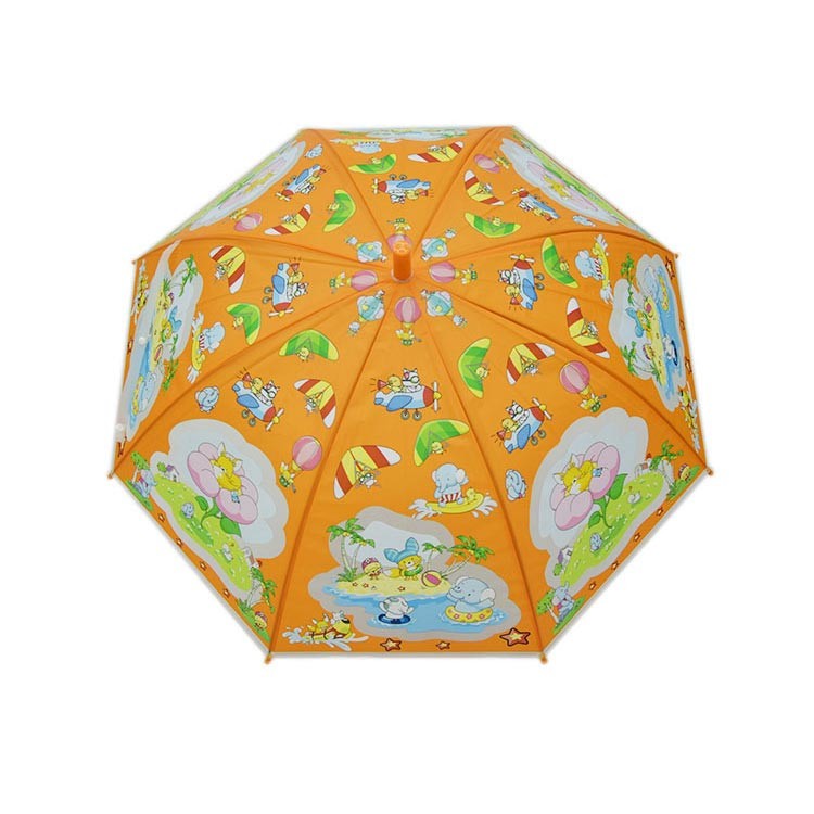 UPF Cartoon POE Small Umbrella For Kids 21 Inches