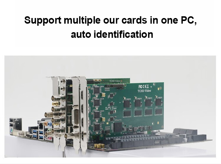 4Kp60 Live Streaming Capture Card With 4 Channels 12G-SDI Input And 1 Ch 12G-SDI Output