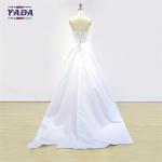 Elegant vintage handmade appliqued korean style dress strapless dresses latest