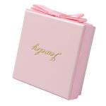 Pink Color Jewelry Gift Box Eco Friendly Hot Stamping Luxury Paper Packaging Box
