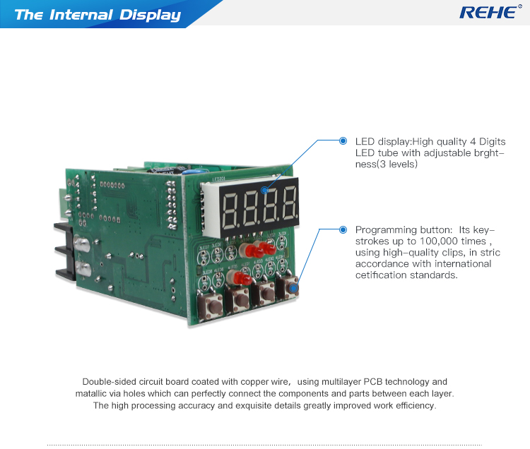 48*48mm mini Amp Volt Rpm High Voltage Digital Panel Mount Single Phase AC/DC multimeters