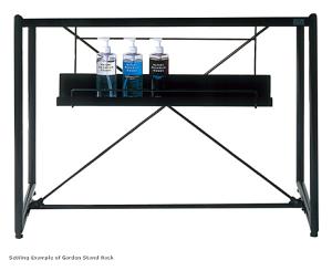Quality two shelf folding white metal shoe rack wholesale