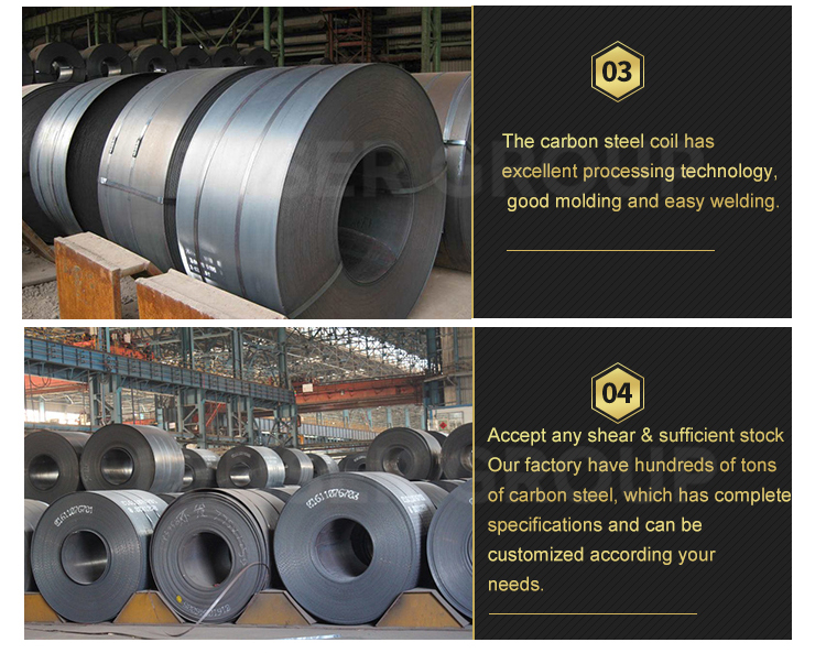 Build Material C100s Aisi 1095 High Carbon Steel Coil Hot Rolled 1.5mm Thickness
