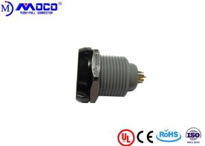 Quality Black Nut 1P 6 Pin Electrical Connector Round Type 100 G Shock Resistance wholesale