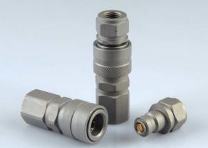 Quality Zinc Nickle Plated High Pressure Hydraulic Couplings Carbon Steel Special Valve Design wholesale