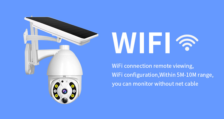Outdoor Night Vision Wifi Solar Powered Camera Battery Powered Wireless Security Camera
