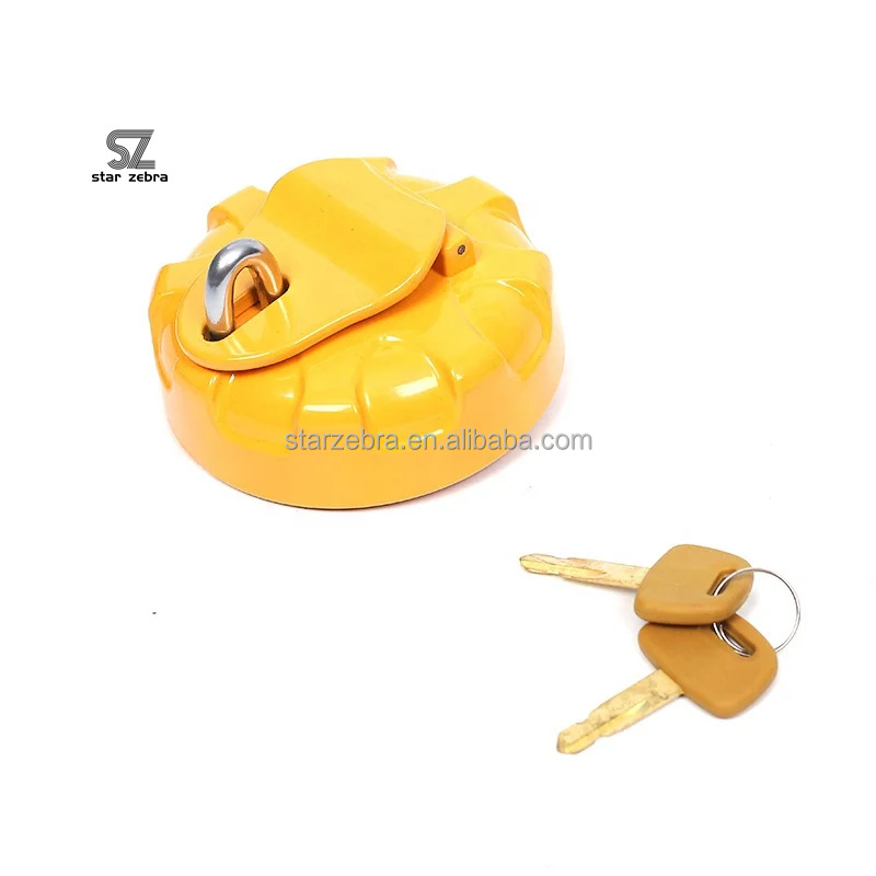 Excavator General Parts for SANY SY215 SY235 Anti-theft Diesel Fuel Tank Cap Cover in Yellow Color