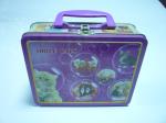 Colorful Metal Tin Lunch Box , Tinplate Cover Hinge Square Tin Box