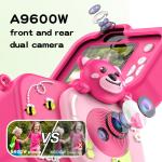 Childrens Waterproof Digital Toy Camera Cartoon Silicone Dual Lens For