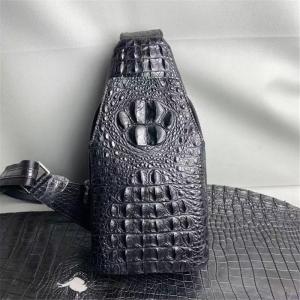 Quality Authentic Crocodile Skin Men's Small Chest Bag Cross Shoulder Bag Genuine Exotic Alligator Leather Male Messenger Bag wholesale