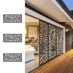 Quality Stainless Steel Folding Screen Still Luxury Gold Laser Cut Privacy Cabinet Partition For Living Rattan Room wholesale