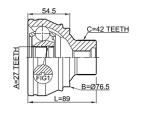 8K0498099 Transmission Parts C.V Joint